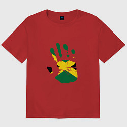 Мужская футболка оверсайз Hand Jamaica