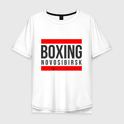 Футболка оверсайз мужская Novosibirsk boxing team, цвет: белый