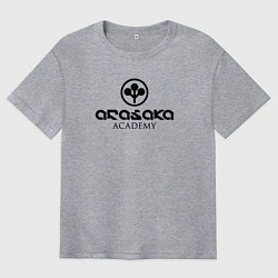 Футболка оверсайз мужская Cyberpunk - Arasaka Academy, цвет: меланж