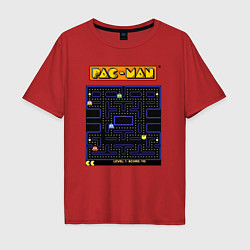 Мужская футболка оверсайз Pac-Man на ZX-Spectrum