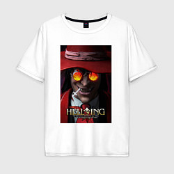 Мужская футболка оверсайз Hellsing - Alucard face