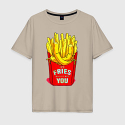 Мужская футболка оверсайз Time fries when Im with you