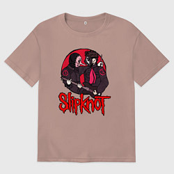 Мужская футболка оверсайз Slipknot rock