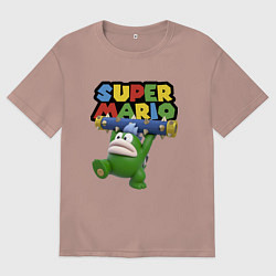 Футболка оверсайз мужская Super Mario - Spike - Character, цвет: пыльно-розовый