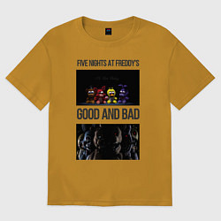 Футболка оверсайз мужская Freddy good and bad, цвет: горчичный
