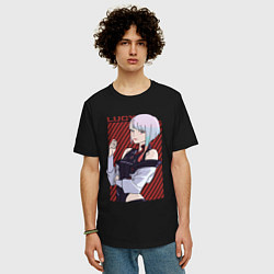 Футболка оверсайз мужская Милая Люси, цвет: черный — фото 2