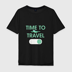 Мужская футболка оверсайз Time to travel