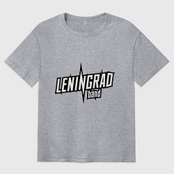 Мужская футболка оверсайз Группировка ленинград логотип