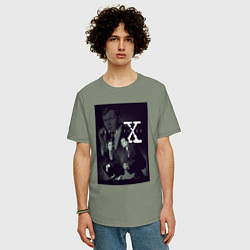 Футболка оверсайз мужская X poster, цвет: авокадо — фото 2