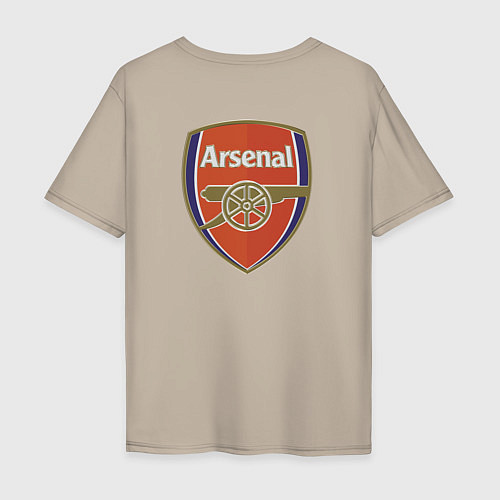 Мужская футболка оверсайз Arsenal - sweeper - England - London / Миндальный – фото 2