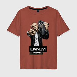 Мужская футболка оверсайз Eminem boombox