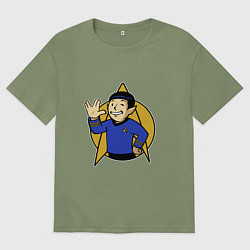 Мужская футболка оверсайз Spoke - vault boy