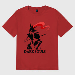 Футболка оверсайз мужская Dark Souls, цвет: красный