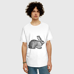 Футболка оверсайз мужская Symbol of the new year, цвет: белый — фото 2