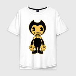 Футболка оверсайз мужская Bendy and the Ink Machine, цвет: белый