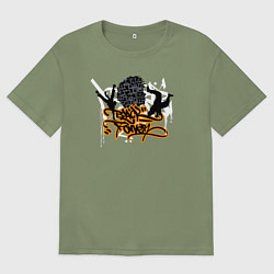 Мужская футболка оверсайз Black urban power