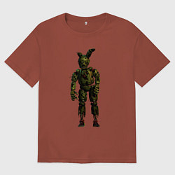 Футболка оверсайз мужская Springtrap, цвет: кирпичный