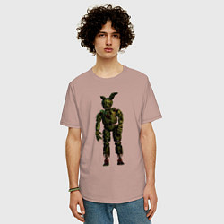 Футболка оверсайз мужская Springtrap, цвет: пыльно-розовый — фото 2
