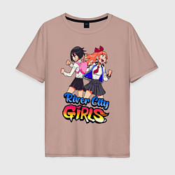 Мужская футболка оверсайз River city girls - fighting