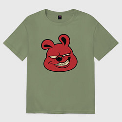 Футболка оверсайз мужская Red bear, цвет: авокадо