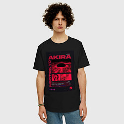 Футболка оверсайз мужская Akira poster, цвет: черный — фото 2