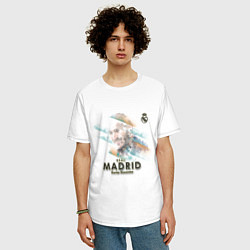 Футболка оверсайз мужская Real Madrid-Karim Benzema 2, цвет: белый — фото 2