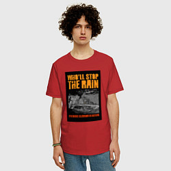 Футболка оверсайз мужская CCR - Wholl Stop The Rain, цвет: красный — фото 2