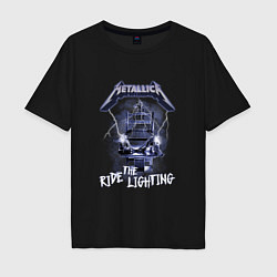 Мужская футболка оверсайз Metallica ride the lighting