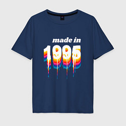 Мужская футболка оверсайз Made in 1995 liquid art