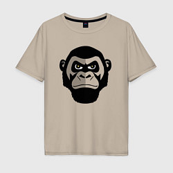 Мужская футболка оверсайз Serious gorilla
