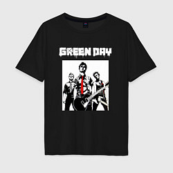 Футболка оверсайз мужская Greed Day rock, цвет: черный