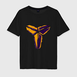 Футболка оверсайз мужская Kobe logo, цвет: черный