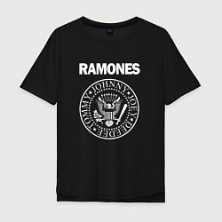 Футболка оверсайз мужская Ramones Blitzkrieg Bop, цвет: черный