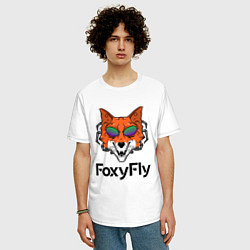 Футболка оверсайз мужская FoxyFly, цвет: белый — фото 2