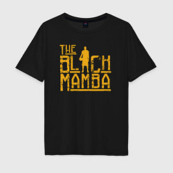 Футболка оверсайз мужская The black mamba, цвет: черный
