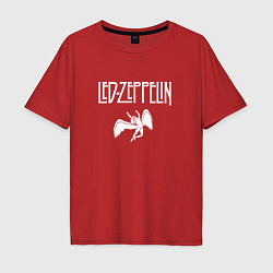 Мужская футболка оверсайз Led Zeppelin падший ангел