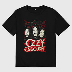 Футболка оверсайз мужская Осборн Оззи трио, цвет: черный