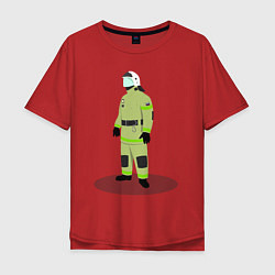 Мужская футболка оверсайз Пожарный МЧС России