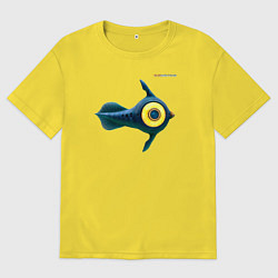 Футболка оверсайз мужская Subnautica Peeper, цвет: желтый