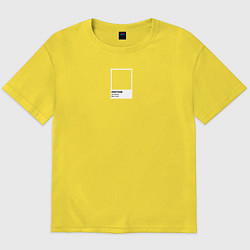 Футболка оверсайз мужская Pantone Best Color, цвет: желтый