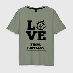 Мужская футболка оверсайз Final Fantasy love classic