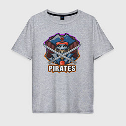 Мужская футболка оверсайз Пираты