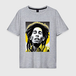 Мужская футболка оверсайз Bob Marley Digital Art