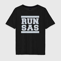 Мужская футболка оверсайз Run San Antonio Spurs