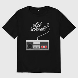 Футболка оверсайз мужская Джойстик, цвет: черный