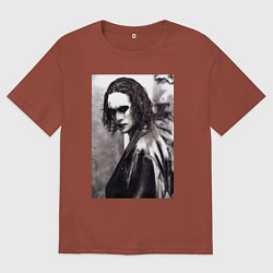 Футболка оверсайз мужская Брендон Ли, цвет: кирпичный