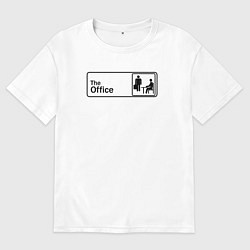 Футболка оверсайз мужская Office, цвет: белый