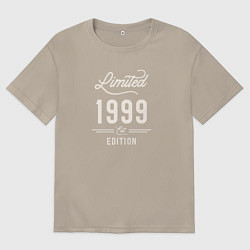 Футболка оверсайз мужская 1999 ограниченный выпуск, цвет: миндальный