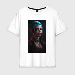 Футболка оверсайз мужская Jinx League of Legends, цвет: белый