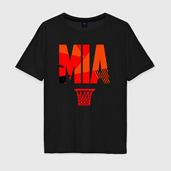 Футболка оверсайз мужская Miami bucket, цвет: черный